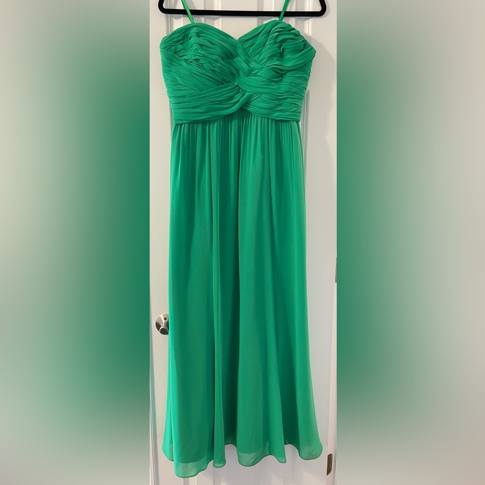 Ralph Lauren Green Strapless Floor-Length Dress - 14P